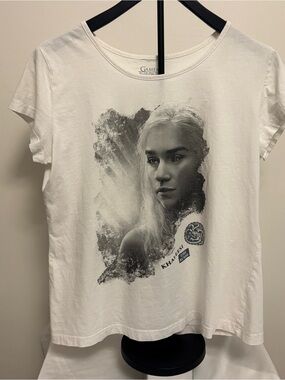 Game Of ThronesWhite Khaleesi Graphic Tee Size XL